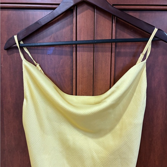 Shinestar Cowl Neck Mini Adjustable Spaghetti Strap Flowy Mini Dress Medium - Picture 5 of 7